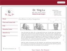 Tablet Screenshot of dryinglueyeclinic.com